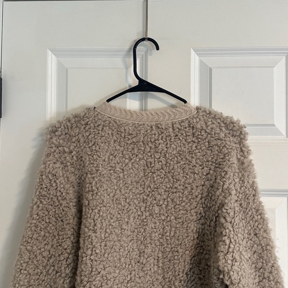 NWOT Massimo Dutti Boucle Cardigan in Mink size M - Picture 12 of 14